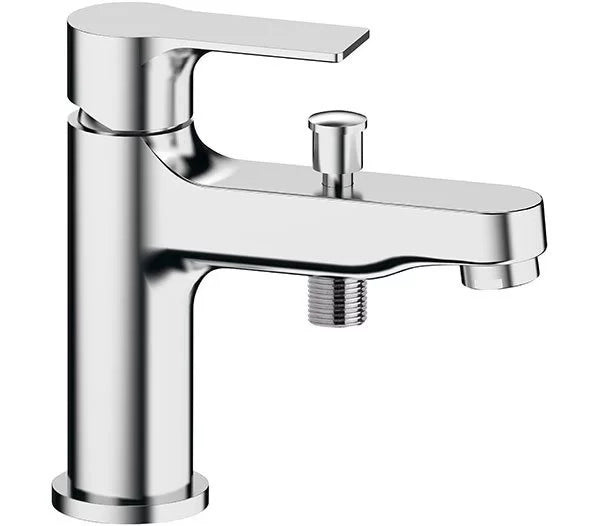 Miscelatore monocomando lavabo/vasca con deviatore integrato, senza kit doccia