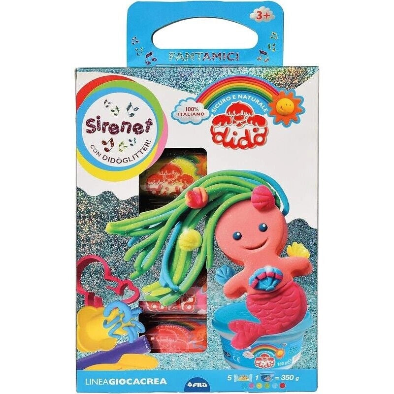 DIDO' GIOCACREA SIRENETTA PER BAMBINI 350 GR CON DIDOGLITTER