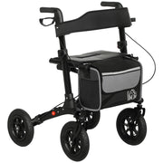 Rollator pieghevole con sedile imbottito ¨C Minimal ¨C nero 69x64x98,5cm