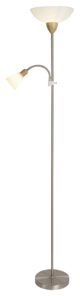 Lampada da terra Diana Rabalux cromata 2 luci E27+E14