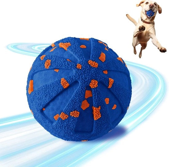 Bal interattivo per cani - giocattolo intelligente per cani piccoli, medi e grandi, movimento, rotazione e salto automatico, materiale e-TPU, giocattolo interattivo per cani aggressivi - colore arancione