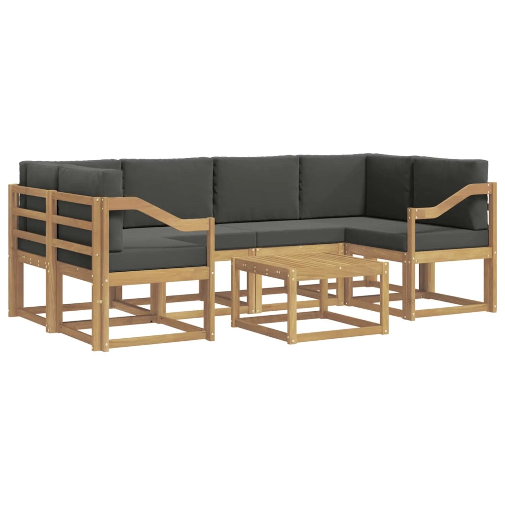 Set di divani da esterno con cuscino 7 pcs Bianco e Antracite 3387331