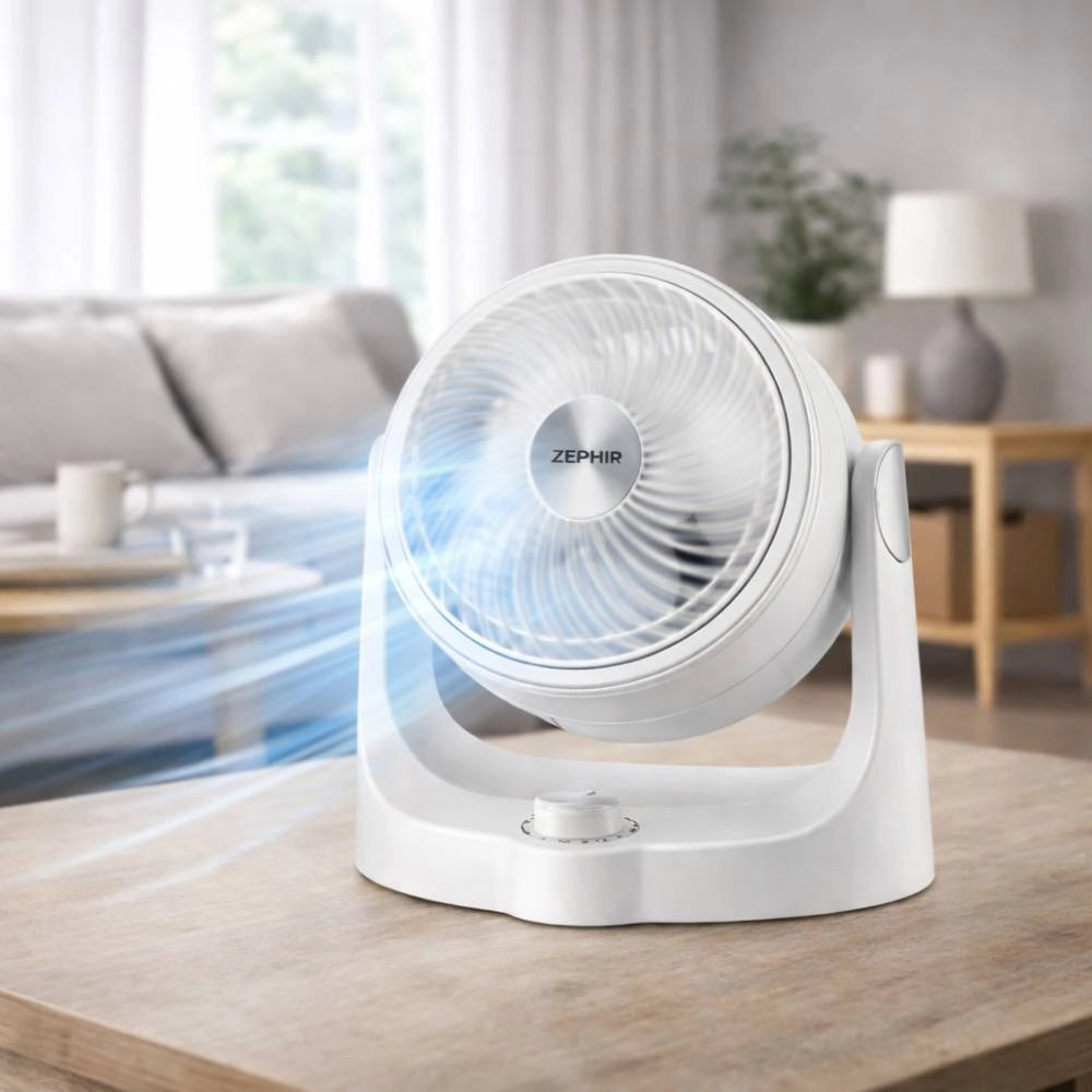 Ventilatore da tavolo zephir ph25b con luce emozionale