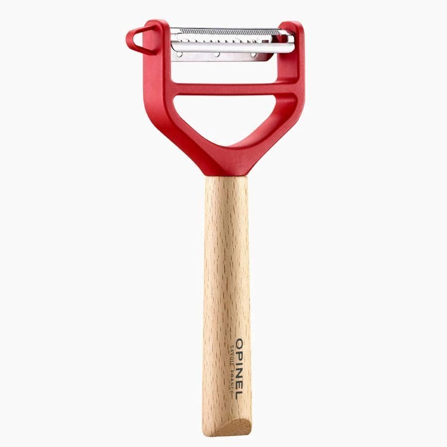Opinel T-Duo Frutta e ortaggi Sbucciatore a Y Rosso