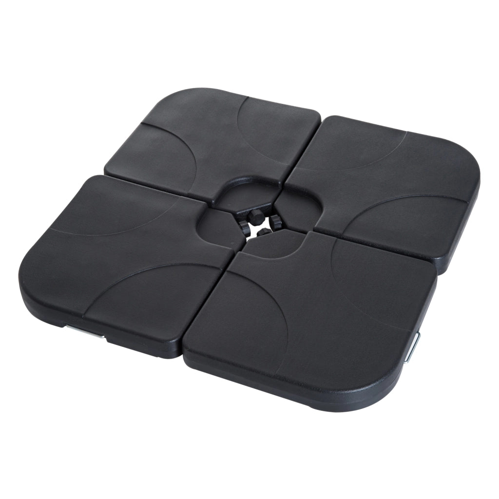 Set 4 Pesi per Ombrellone ¨C Minimal ¨C Nero 50x50x7,5 cm