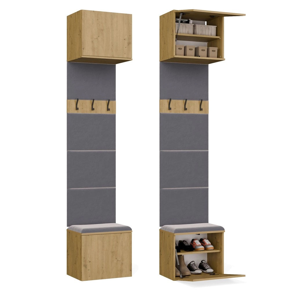 Guardaroba appendiabiti HAGA 1w rovere artisan