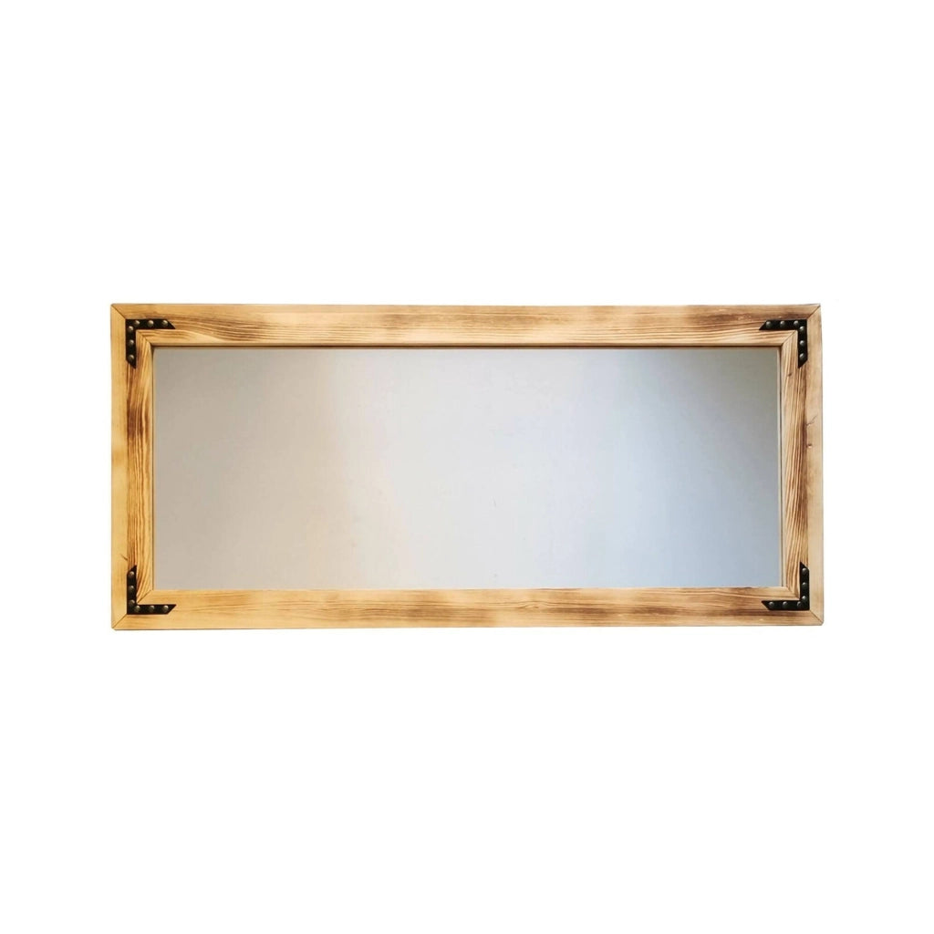 Verzuolo, Specchio Forma Rettangolare, 3x50h cm Marrone Noce
