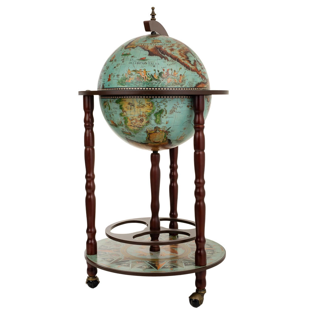 Mobile porta bottiglie globo terrestre 44,3x44,3x87