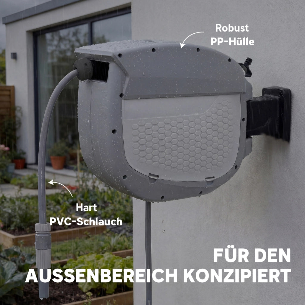 Avvolgitubo da Giardino con Tubo 30m ¨C Xylo ¨C Rotazione 180¡ã Avvolgimento Automatico