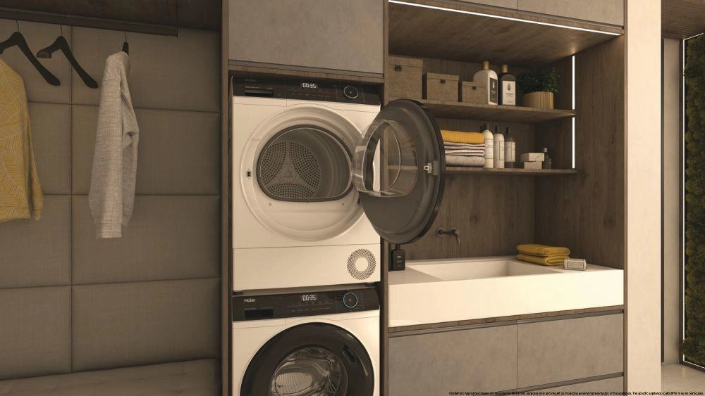 Haier HD90-A3939E asciugatrice Libera installazione Caricamento frontale 9 kg A+++ Bianco