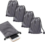 Set di 4 sacchetti microfibra impermeabili per telefoni cellulari e fotocamere