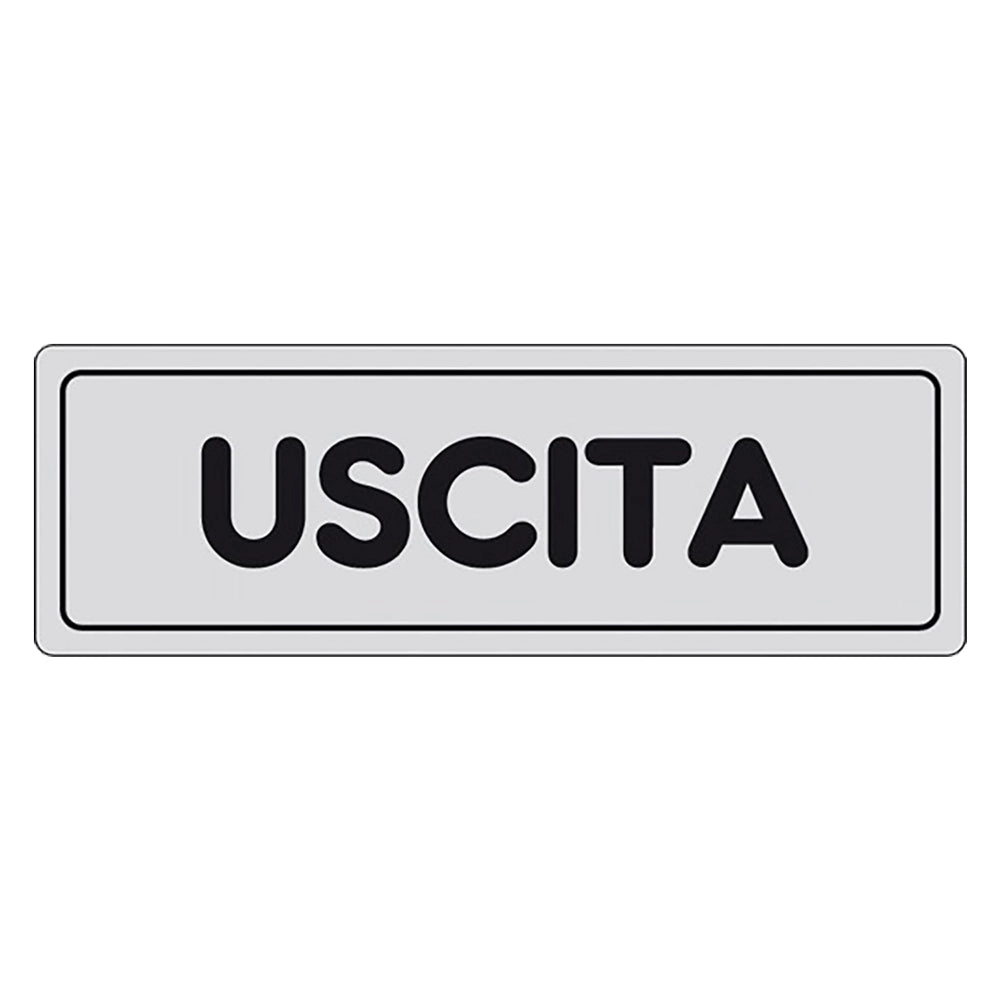 ETICHETTA SEGNALETICA USCITA exit  EUROSIGNALS