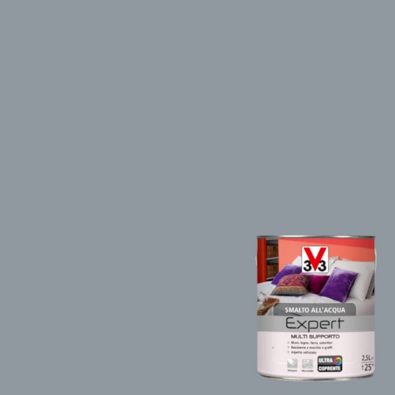 SMALTO MULTISUPPORTO 500ML GRIGIO ACCIAIO