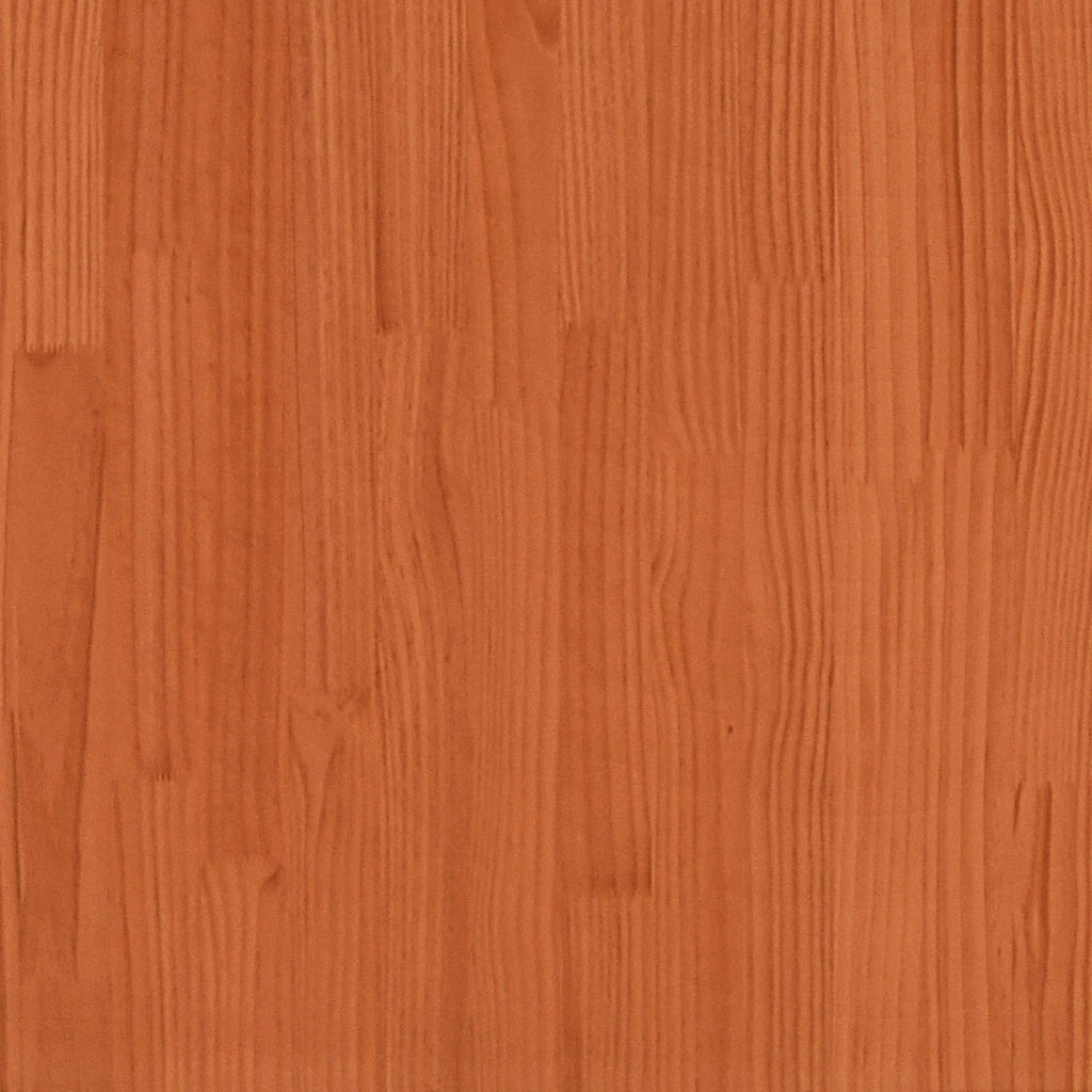 Letto senza Materasso Marrone Cera 100x200 cm in Legno di Pino 846972