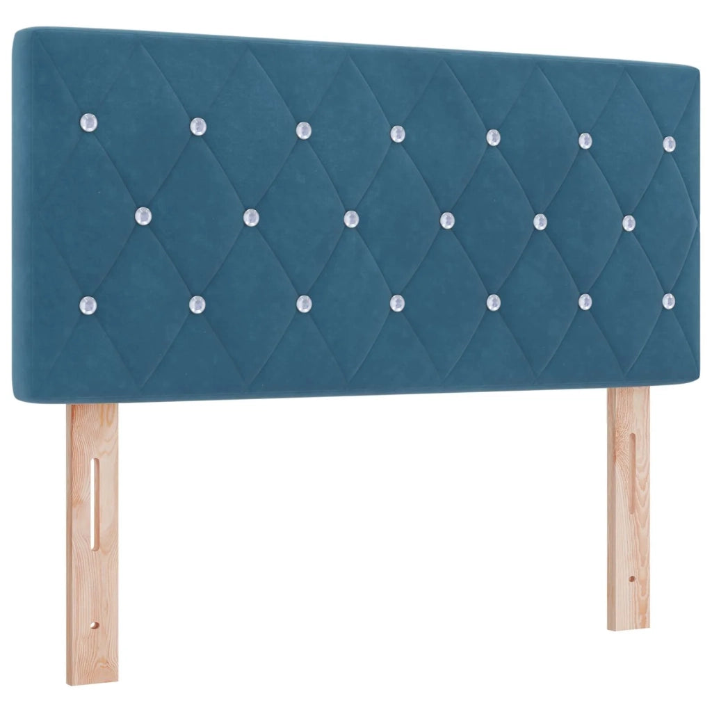 Letto Ottomano con Materasso e LED Blu scuro 100 x 200 cm 3457051