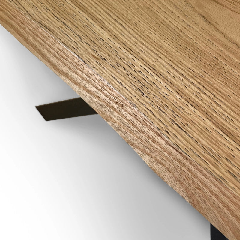 Tavolo allungabile 200/250x90 cm Versalux scortecciato telaio Antracite - Rovere