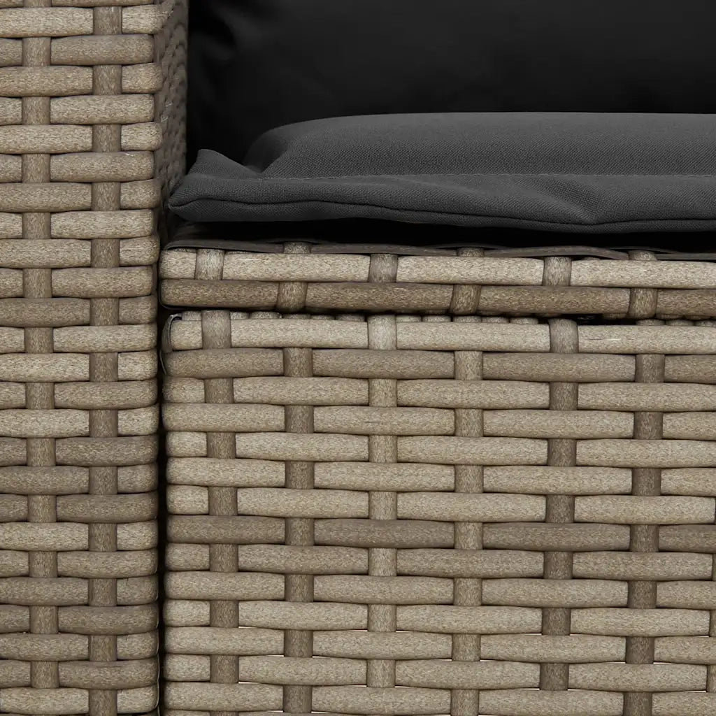 Set Divani da Giardino 4 pz con Cuscini a Forma di L Polyrattan 3365326