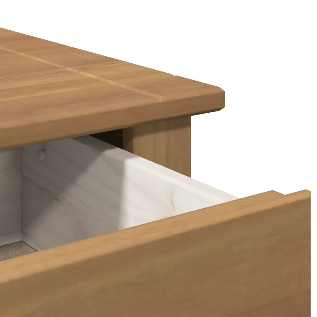 Comodino | Armadio da Notte | Mobiletto da notte PANAMA 46x40x57 cm in Legno Massello di Pino