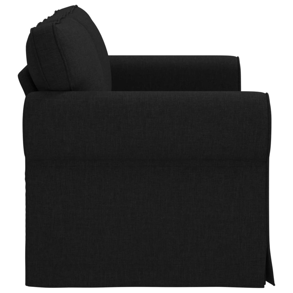 Divano Nero 155 x 82 x 80 cm Tessuto 42024301