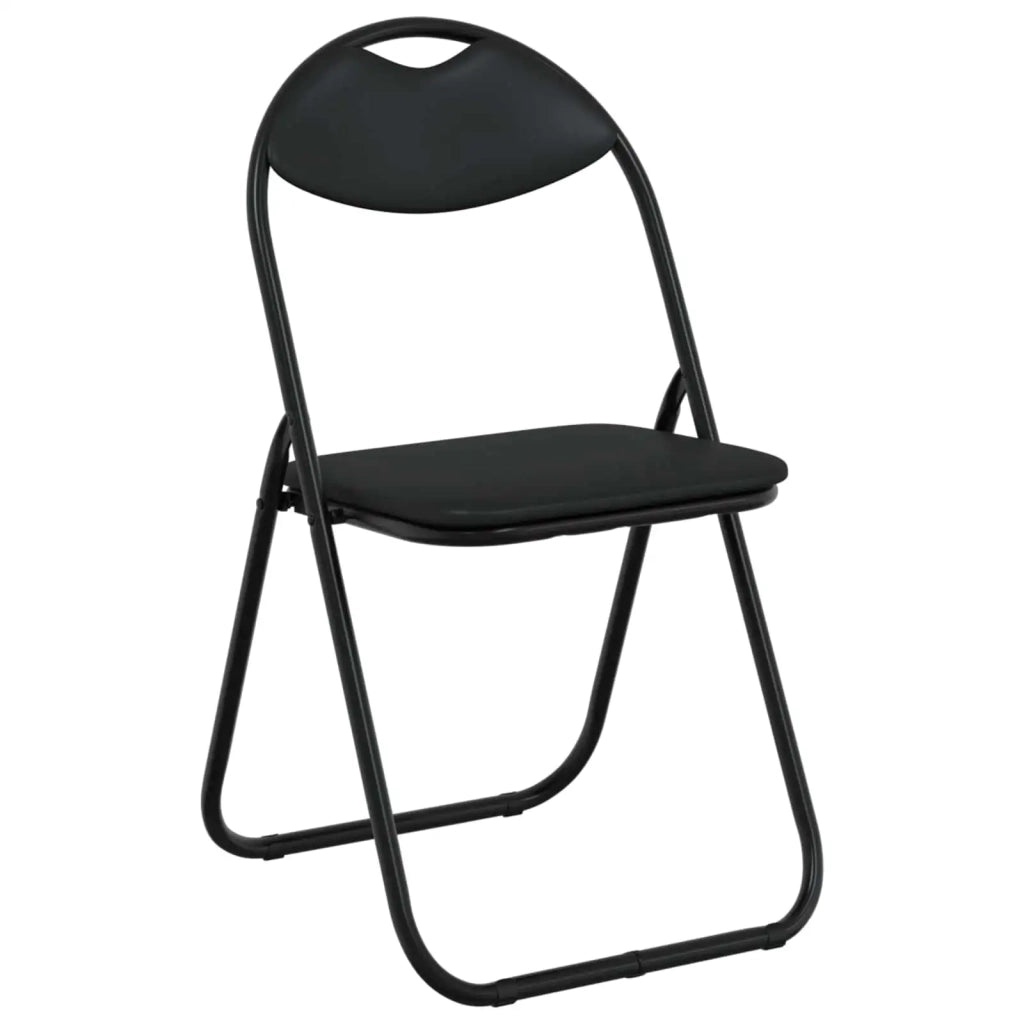 Sedia pieghevole 8 pcs Nero 48 x 43,5 x 81 cm Pelle Sintetica 42029067