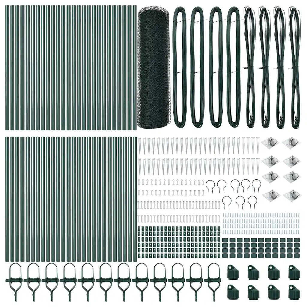 Palo della recinzione Verde 100 x 0,8 m (rete da 25 mm)