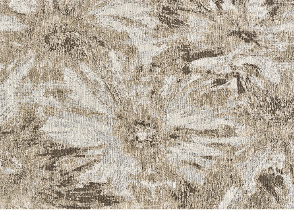 Tappeto Salotto Velour Antiscivolo Disegno Fior Di Loto By Suardi - 140x200 - Tortora