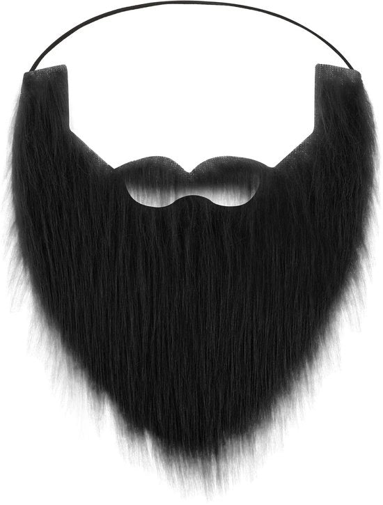 Barba Falsa Realistica - Barba da Costume - Naso Falso - Accessorio per Halloween e Natale - Facile da Indossare - Capelli Artificiale - Barba Falsa per Costume