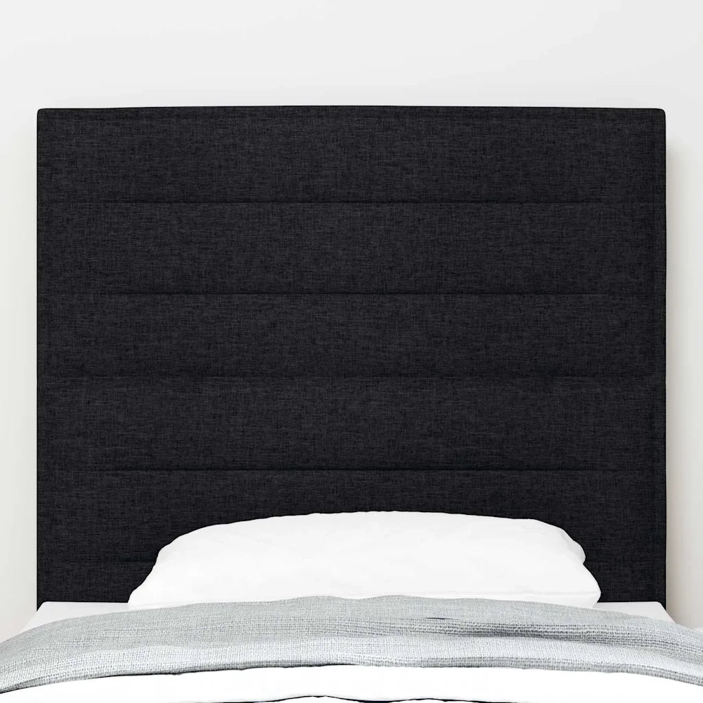 Testiera LED con strisce LED con testiera Nero 80 cm Tessuto 3338267