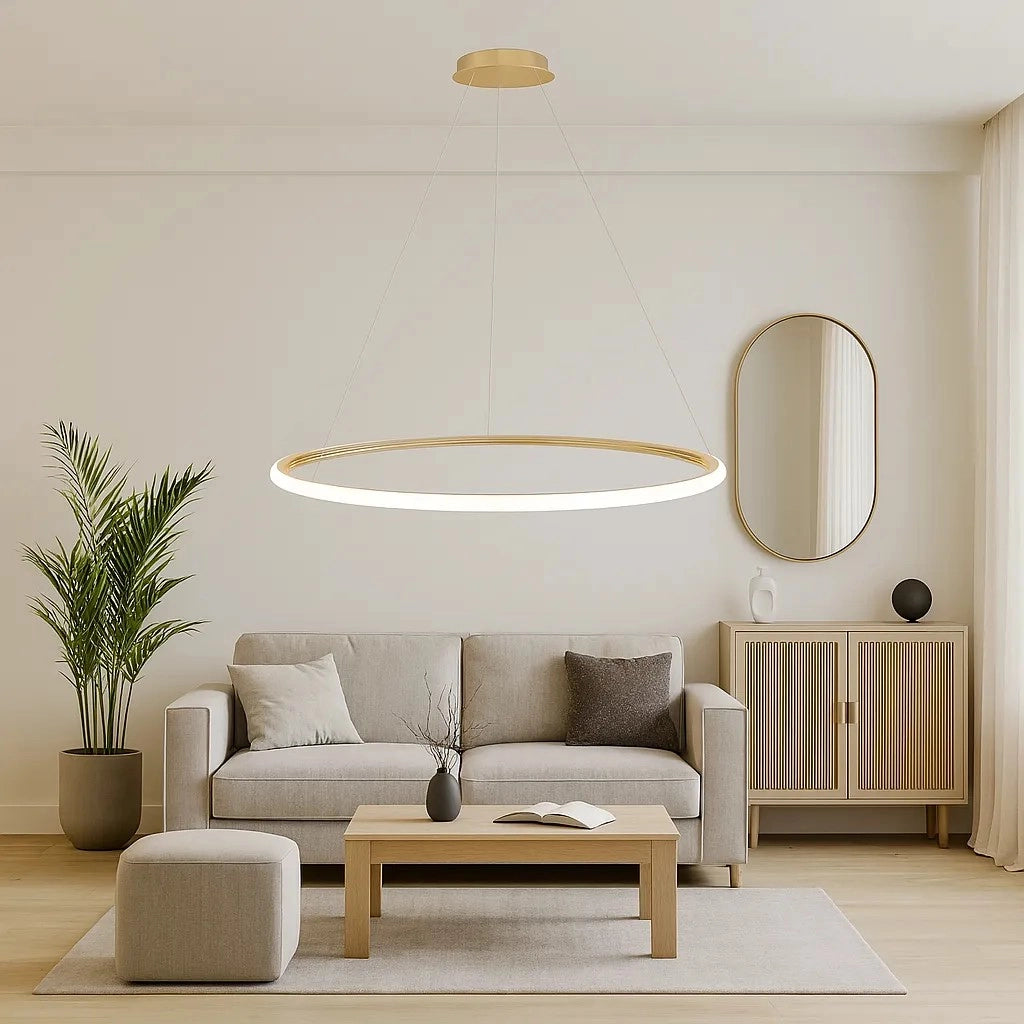 Lampada A Sospensione Lhj001-cp 40 Cm Gold