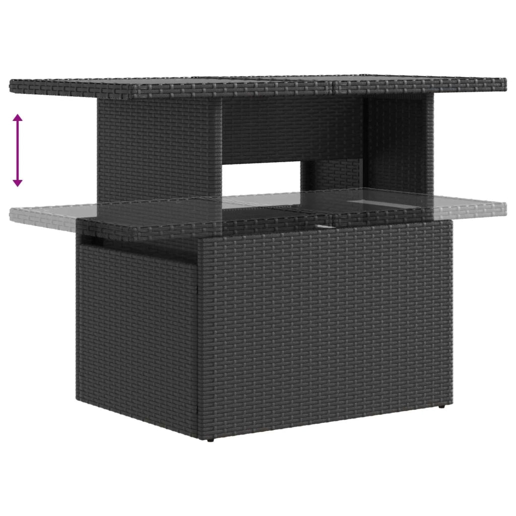 Set da pranzo per esterni 5 pcs polyrattan 3422405