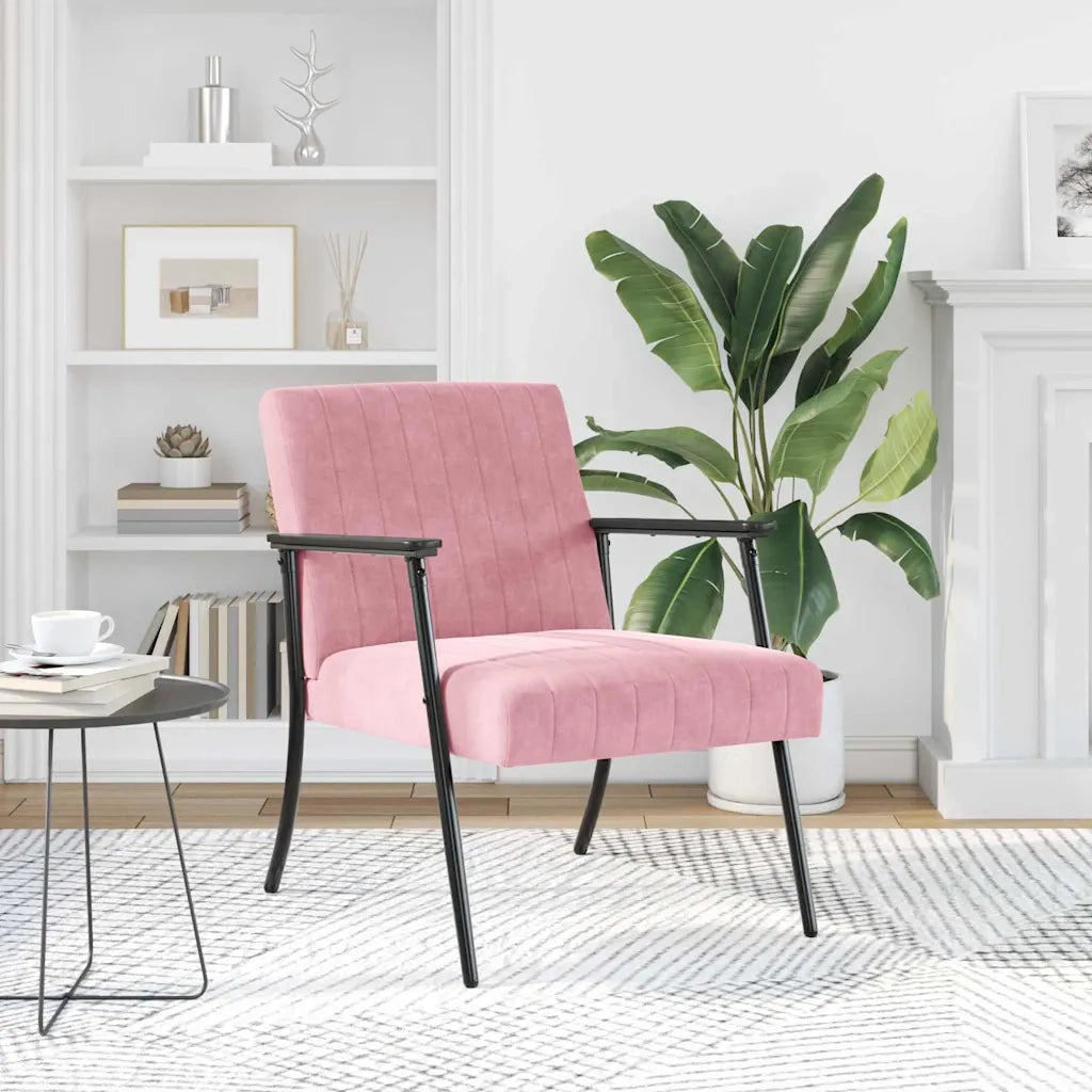 poltrona Rosa 59 x 75 x 78 cm Velluto 42017683