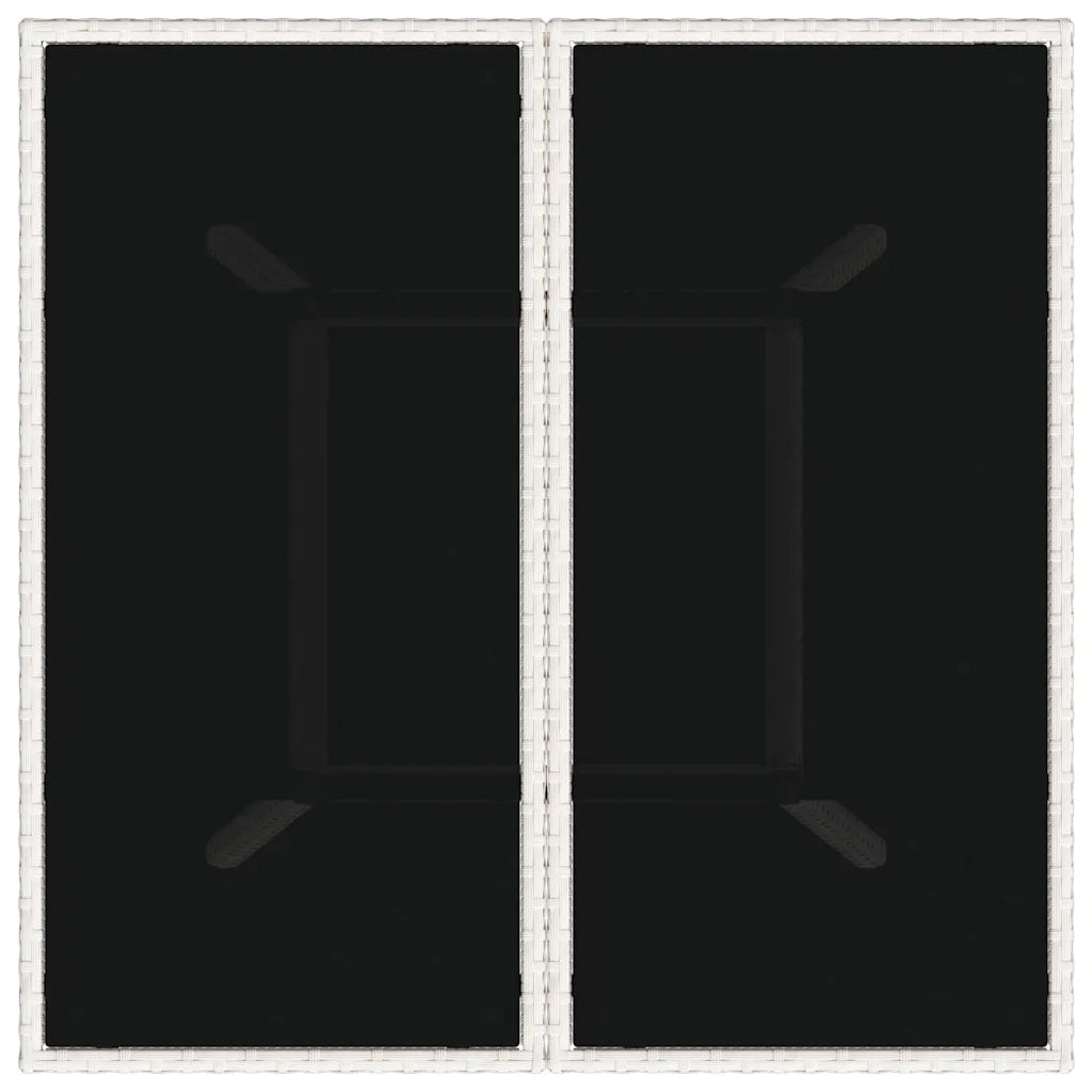 Set da Pranzo per Giardino 3 pcs Grigio chiaro polyrattan 3334933