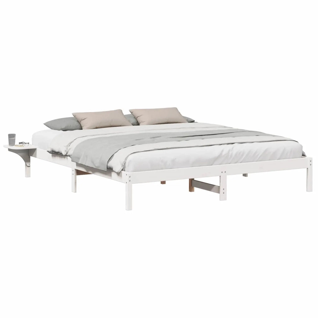 Struttura del letto Bianco 180 x 200 cm Pino massello 873179