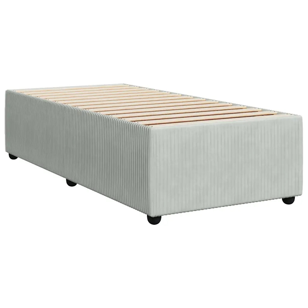 Giroletto senza Materasso Grigio Chiaro 80x200 cm Velluto 3284970