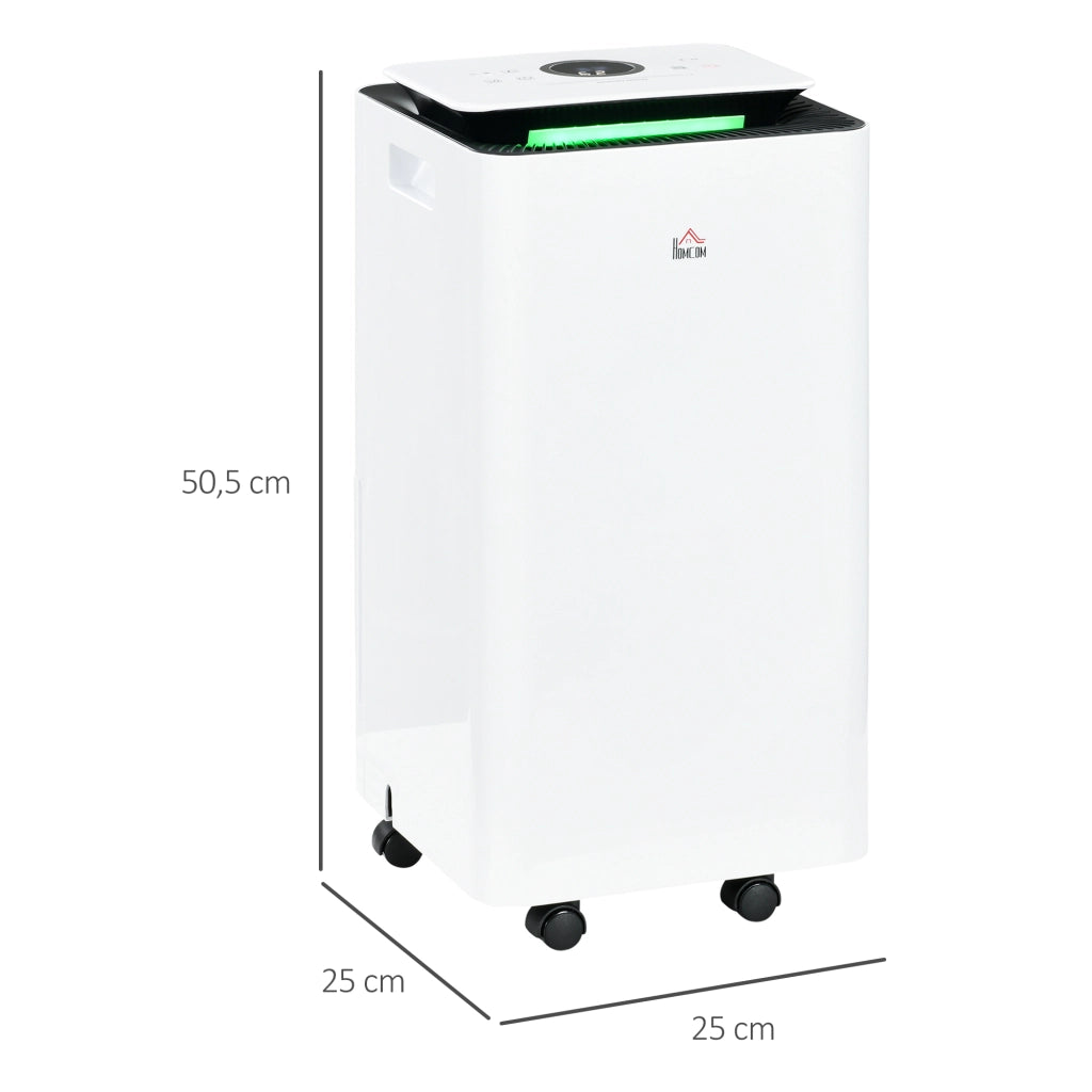 Deumidificatore Elettrico 12L/giorno ¨C Minimal ¨C 25x25x50,5cm Bianco