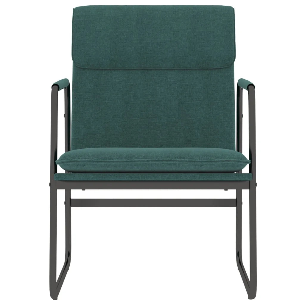Poltrona | Sedia Lounge Verde Scuro 55x64x80 cm in Tessuto