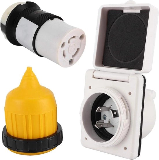 Stopper per impianto elettrico per camper con serratura girevole