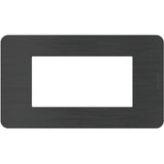 Placca Bticino MatixGO Effects 4 moduli Black Nick JA4804EN
