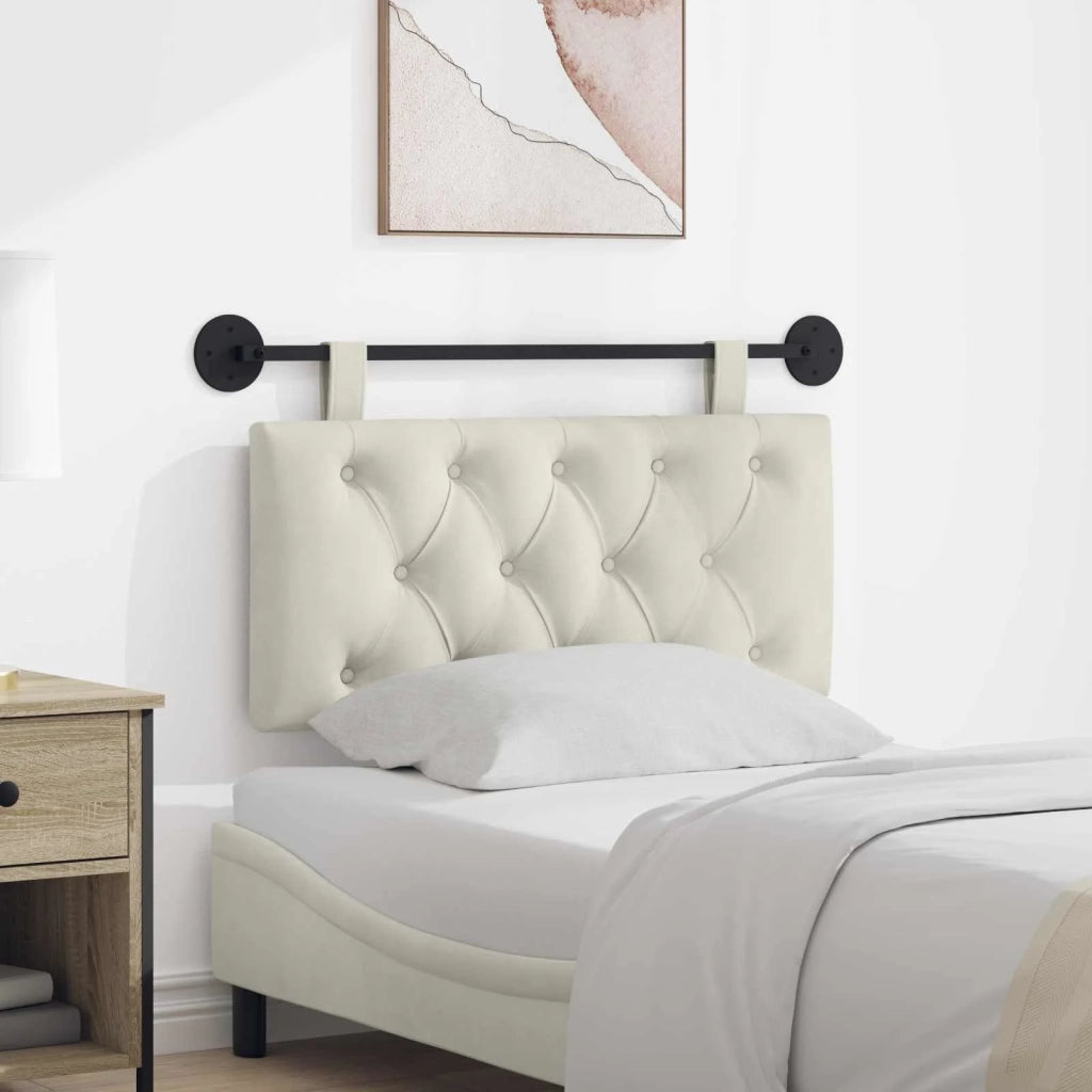 Testiera | Testata sospesa Con luce LED Crema Velluto