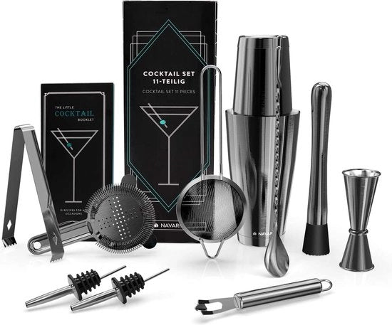 Set di Cocktail - Set di Cocktail Shaker Set - Kit di Barman - Kit Bar - Set di Cocktail Set di Cocktail - Sostenibile per uso domestico e giardino o regalo di compleanno