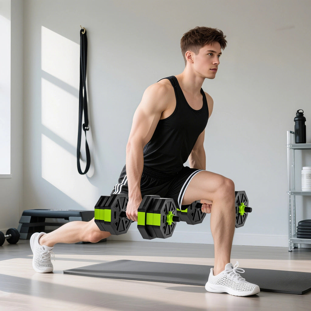 Set di manubri regolabili 20 kg ¨C Minimal ¨C per casa e palestra