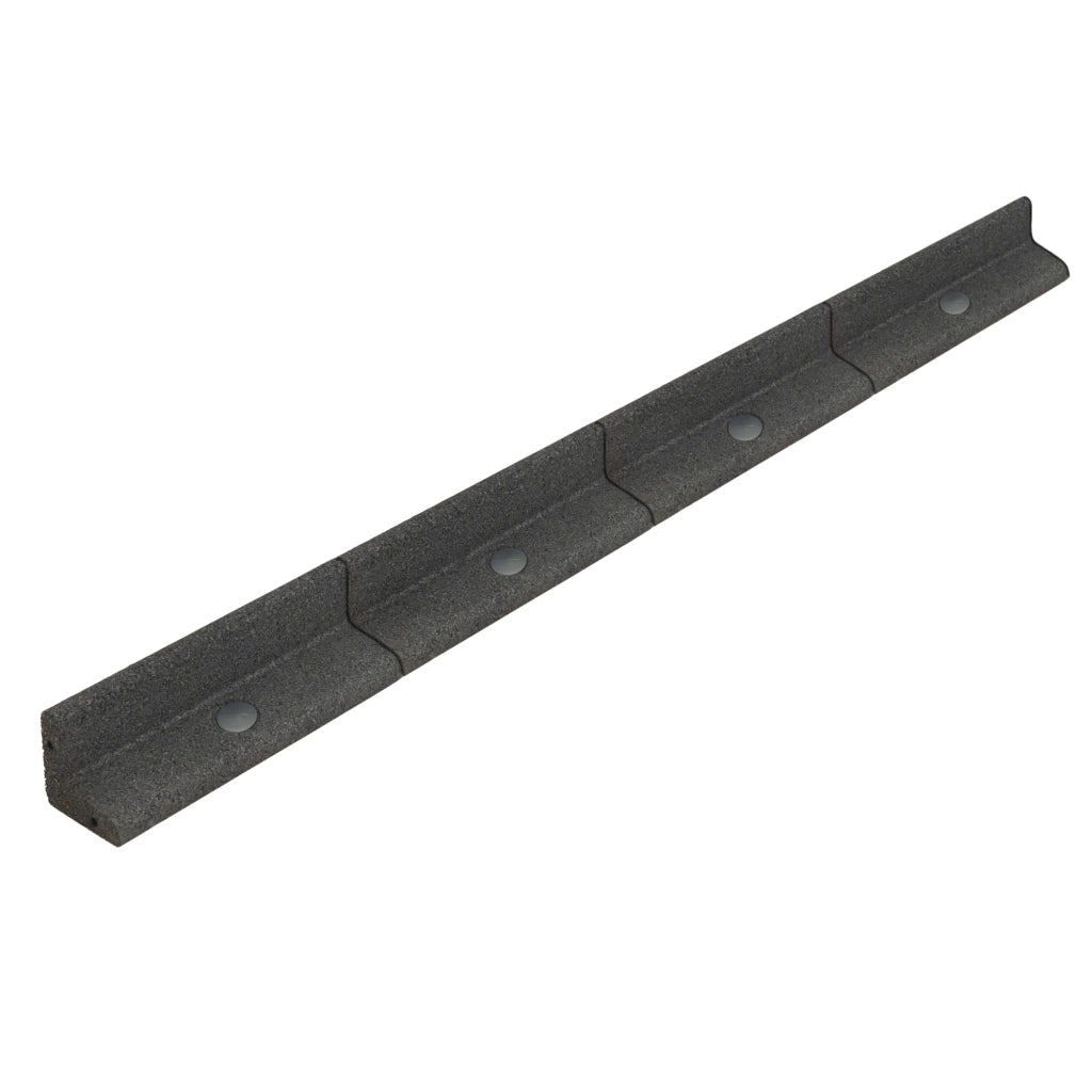 Bordura Flessibile da Giardino 36 x 1,2 m Grigio con Martello in Gomma