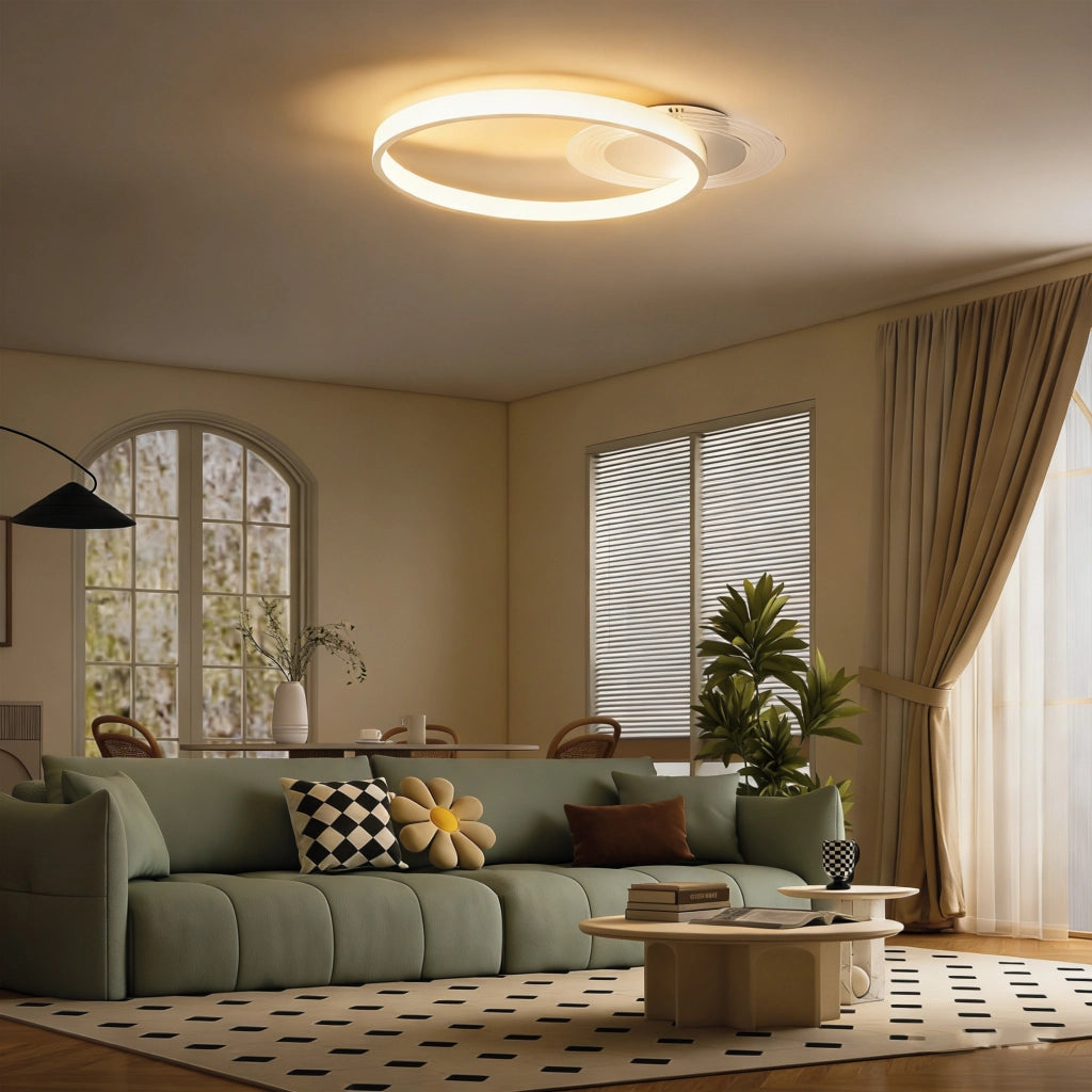 Lampada da Soffitto ¨C zephmum ¨C 50x40x7,4 cm Bianco