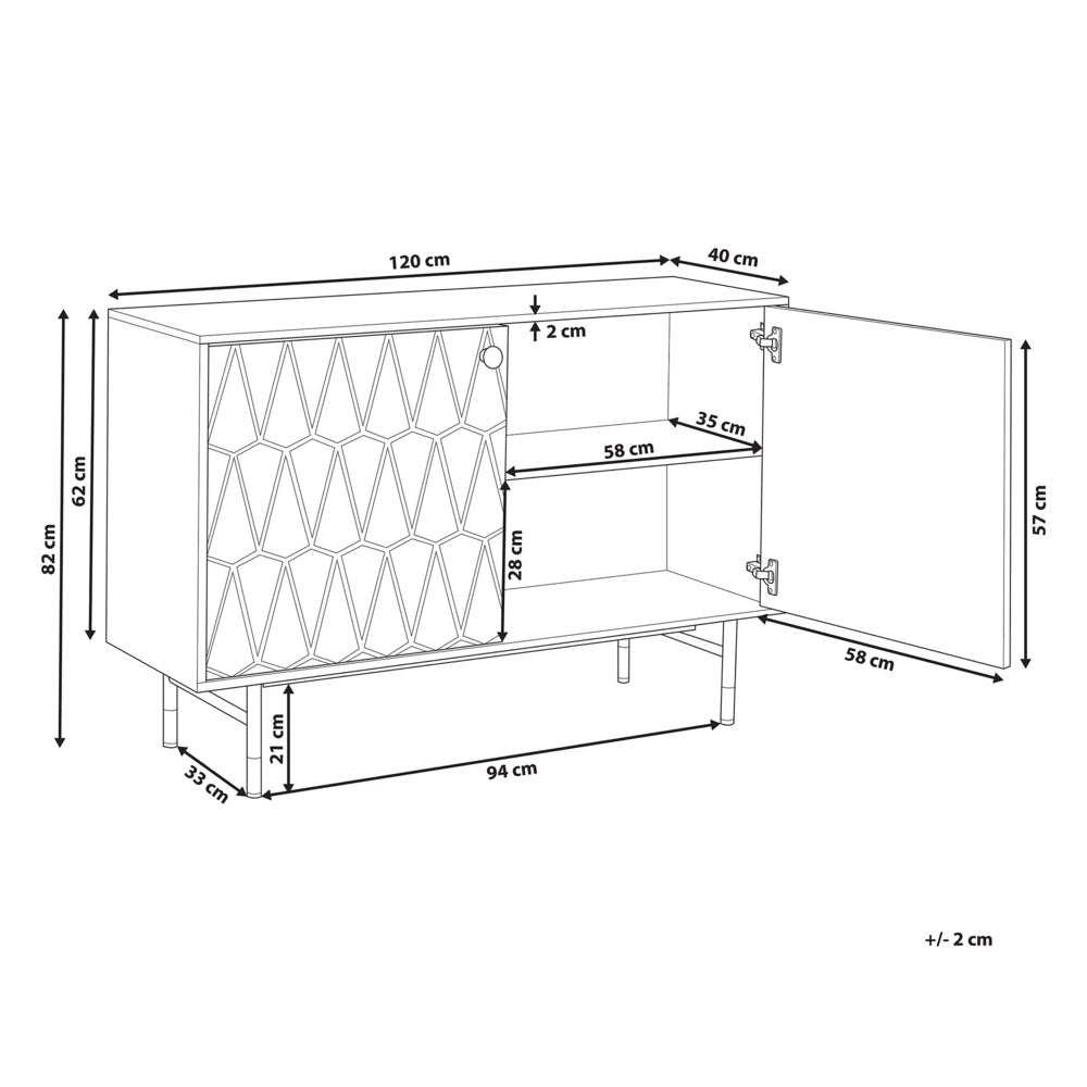Credenza Bianca 2 Ante Mobiletto Portaoggetti Moderno E Minimalista