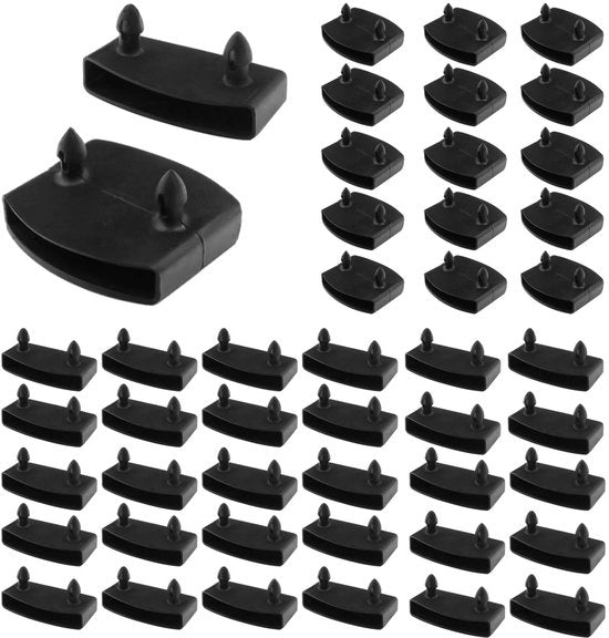 Supporti per rettrice in plastica 45 pezzi - Supporti per rettrice - Supporti per fiancata e supporti per traversa - Materiale PE - Facile da installare - affidabili e stabili - Supporto per rettrice