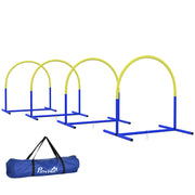 Set Giardino con Archi Componibili e Borsa ¨C Minimal ¨C Blu e Giallo 88x64x95 cm
