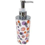 Trade Shop - Dispenser Sapone Liquido Accessorio Bagno Sfere Astratte Dosatore Portasapone 87081 -