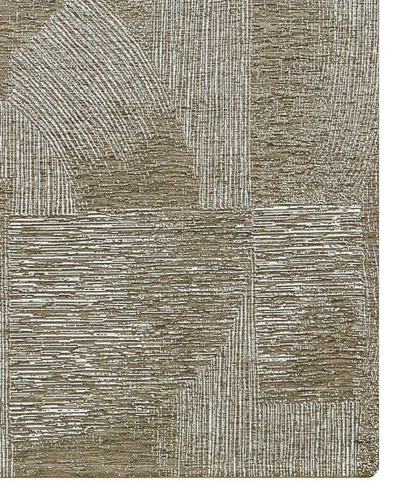 Tappeto Arredo GRAFFIO MARRONE FANGO salotto soggiorno camera, disegno geometrico con linee stile astratto, multiuso lavabile antiscivolo cm.175x240