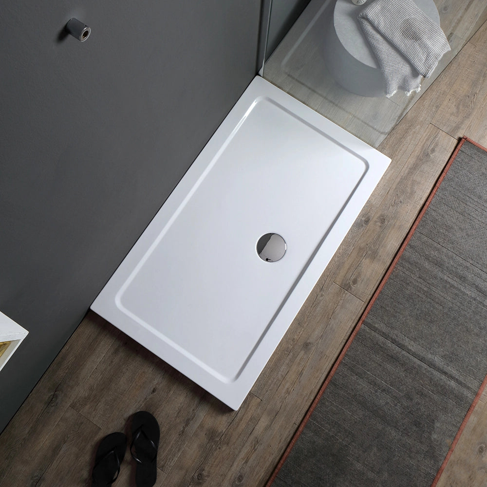 Piatto doccia 70x90 acrilico bianco