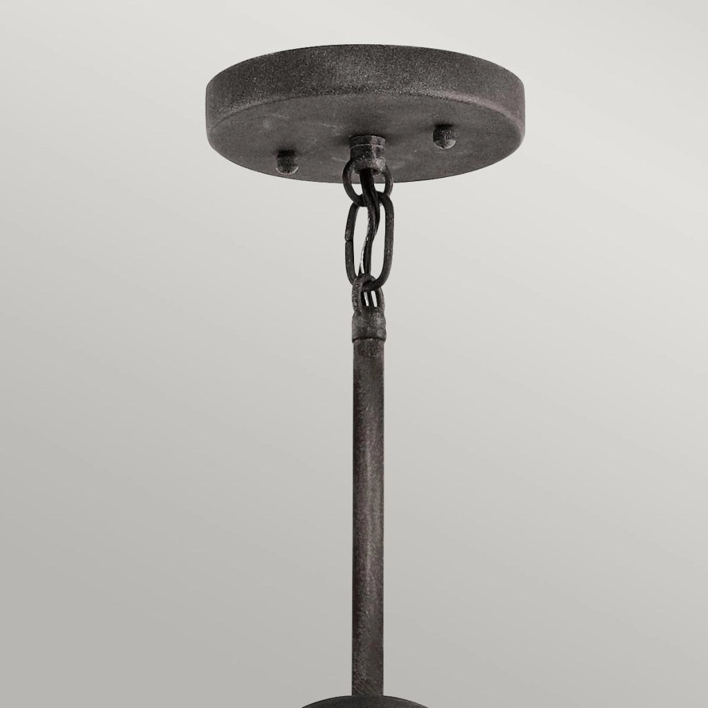 Lampada sospesa esterna Ashland Bay Kichler zinco anticato E27